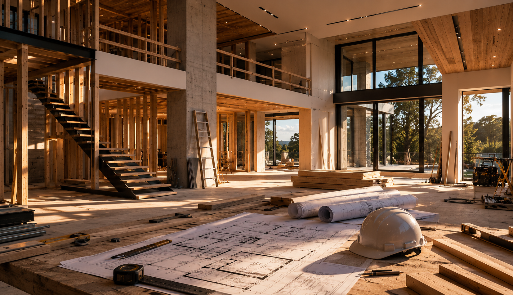 Crownstruction interior under construction